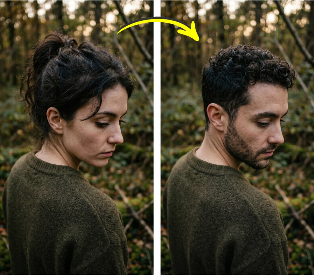 Gender Swap Prompt Gender Swap Image and Video Prompts