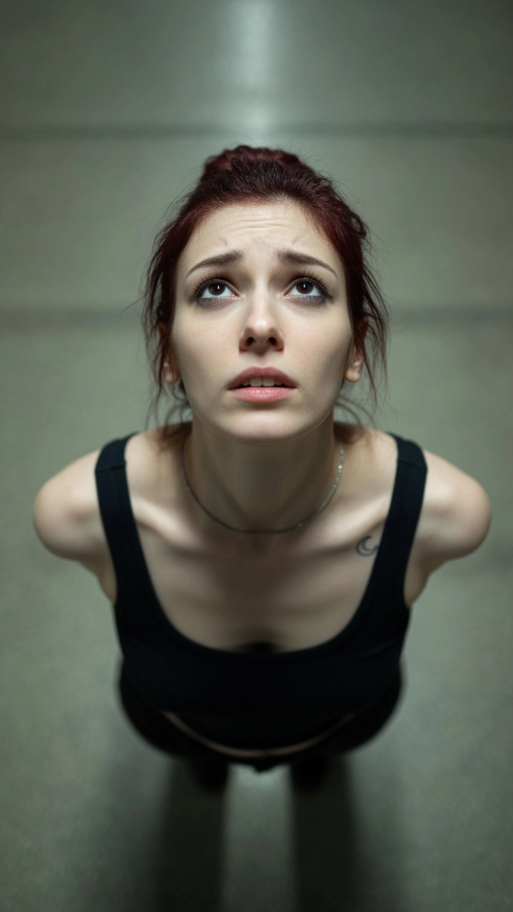 High-Angle Lookup Portrait